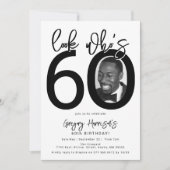 Regardez qui a 60 ans | Carte d'invitation pour un (Devant)