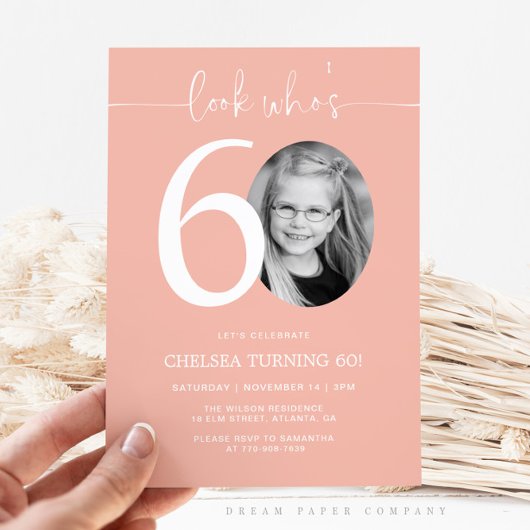 Regardez qui a 60 ans | Invitation d'anniversaire