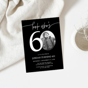Regardez qui a 60 ans   Invitation d'anniversaire 