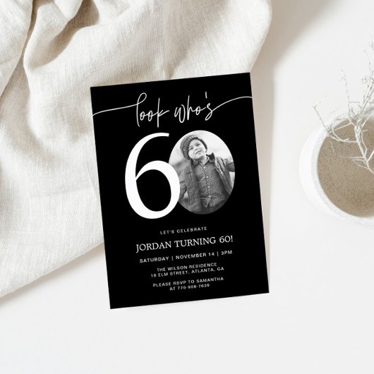 Regardez qui a 60 ans | Invitation d'anniversaire
