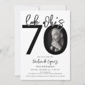 Regardez qui a 70 ans | Carte d'invitation 70e ann (Devant)