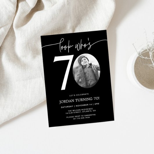 Regardez qui a 70 ans | Invitation d'anniversaire