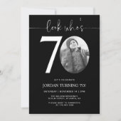 Regardez qui a 70 ans | Invitation noir 70e annive (Devant)