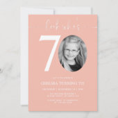 Regardez qui a 70 ans | Invitation rose 70e annive (Devant)