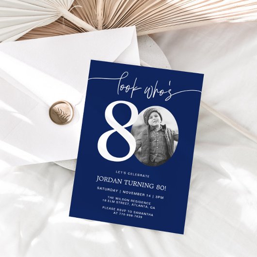 Regardez qui a 80 ans | Invitation 80e anniversair