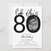 Regardez qui a 80 ans | Invitation photo pour 80e (Devant)