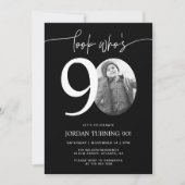 Regardez qui a 90 ans | Invitation d'anniversaire (Devant)