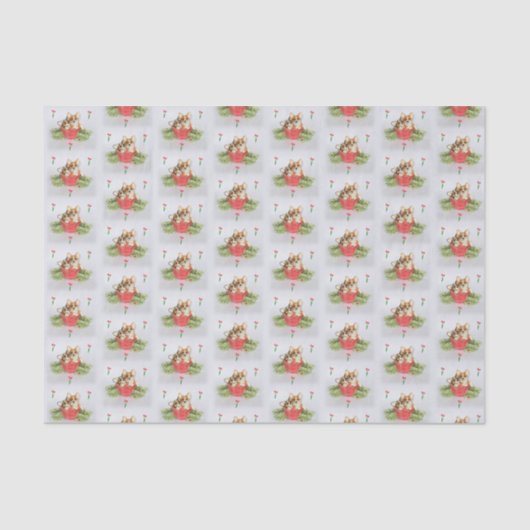 "Regardez qui a fleuri !" Papier de soie de soie (Recto)