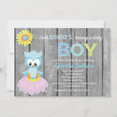 Regardez qui a une carte de baby shower de bébé (Devant)