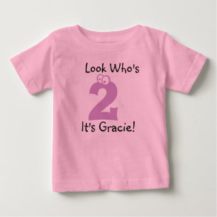 Regardez qui est 2 Tshirt d'anniversaire personnal