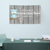 Regardez qui est bannière de hibou de douche de (Salon professionnel)