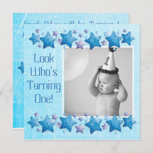 Regardez qui tourne 1, première invitation d'anniv (Devant / Derrière)