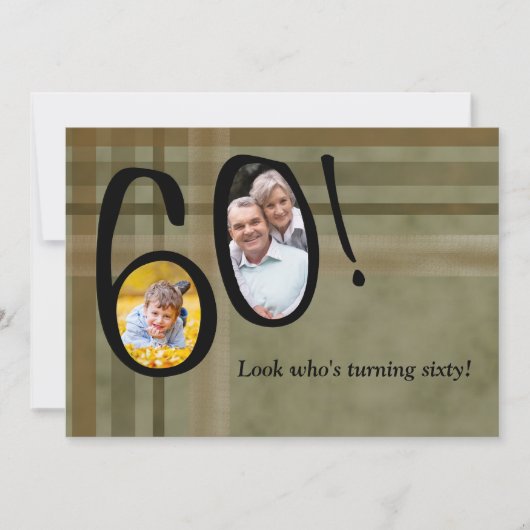 Regardez qui tourne 60 - invitation de fête (Devant)