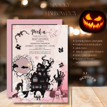 Regardez une invitation de Baby shower Boo, fantôm