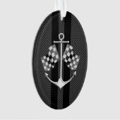 Régate nautique dans le style noir de fibre de (devant)