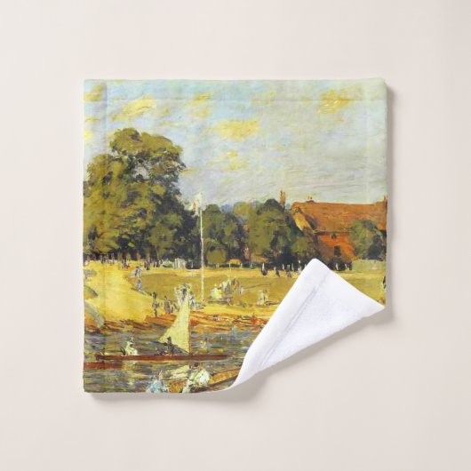 Regatta at Hampton Court Alfred Sisley Poster (Gant de toilette)