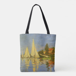 Regatta bij Argenteuil door Claude Monet Draagtas