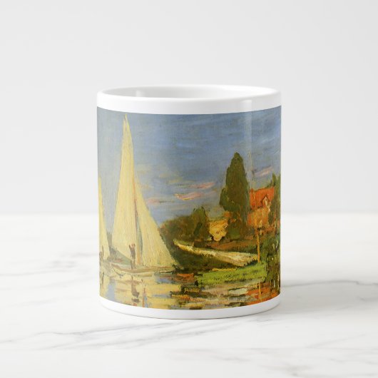 Regatta bij Argenteuil door Claude Monet Extra Grote Beker (Voorkant)
