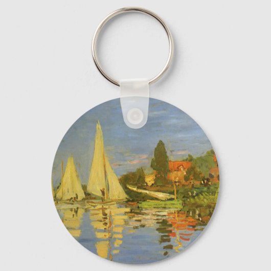 Regatta bij Argenteuil door Claude Monet Sleutelhanger (Voorkant)