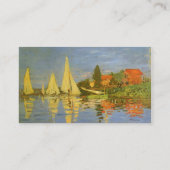 Regatta bij Argenteuil door Claude Monet Visitekaartje (Achterkant)