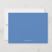 Regatta Blue Chevron Save the Date Annouting (Achterkant)