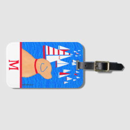 Regatta Day Yellow Dog Bagagelabel