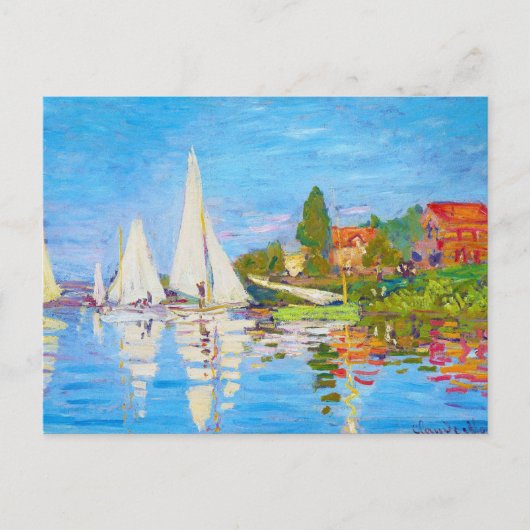 Regatta in Argenteuil Claude Monet Briefkaart (Voorkant)