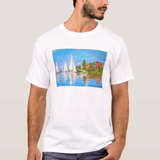 Regatta in Argenteuil Claude Monet T-shirt (Voorkant)