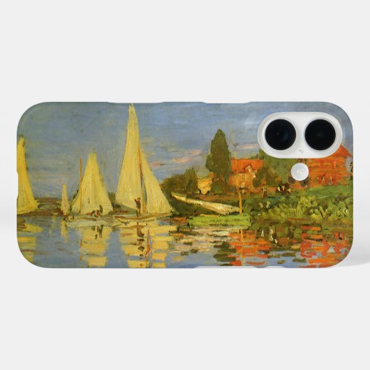Regatta in Argenteuil door Claude Monet Case-Mate iPhone Case (Achterkant (horizontaal))