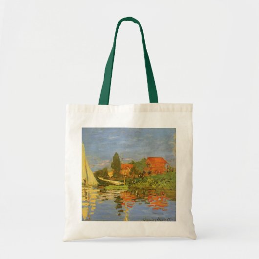 Regatta in Argenteuil door Claude Monet Tote Bag (Voorkant)