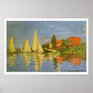 Regatta in Argenteuil van Claude Monet Poster