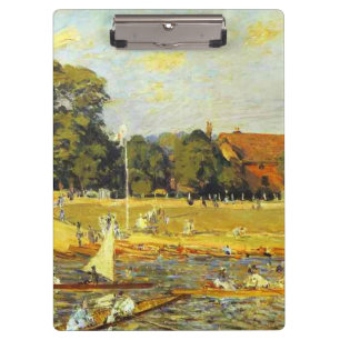 Regatta in Hampton Court Alfred Sisley Poster Klembord