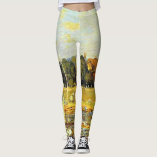 Regatta in Hampton Court Alfred Sisley Poster Leggings