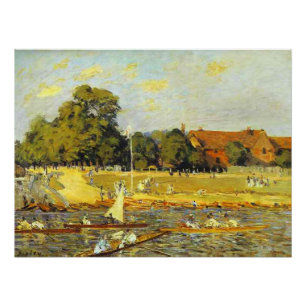 Regatta in Hampton Court Alfred Sisley Poster Perfect Poster