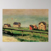 Regatta in Villerville door Gustave Caillebotte Poster (Voorkant)