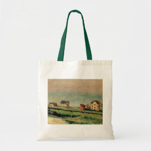 Regatta in Villerville door Gustave Caillebotte Tote Bag
