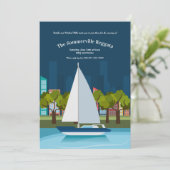 Regatta partij kaart (Staand voorkant)