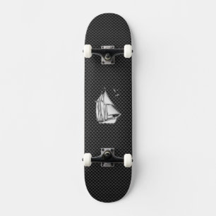 Regatta Sailboat on Carbon Fiber Style Skateboard