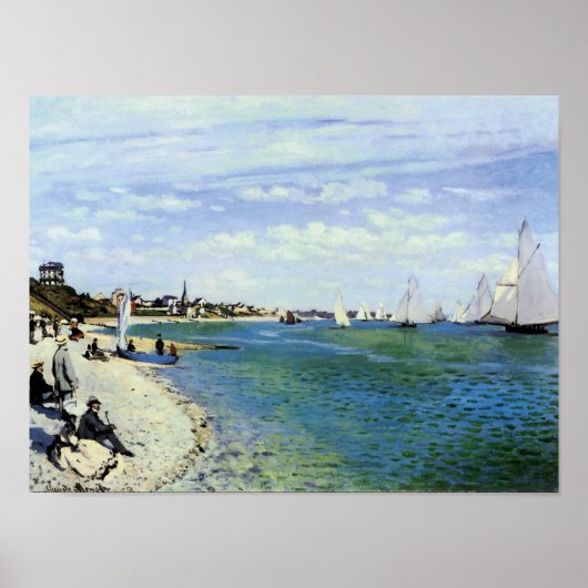 Regatta te Saint-Adresse Poster (Voorkant)