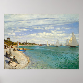 Regatta te Sainte-Adresse, Monet Poster