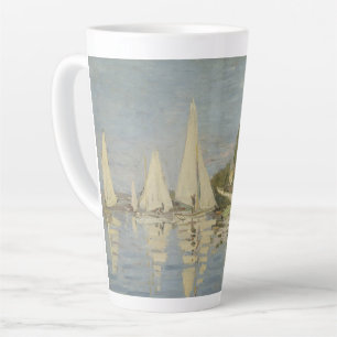 Regatta's bij Argenteuil, Olie Schilderij, Claude  Latte Mok