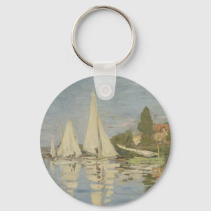 Regatta's bij Argenteuil, Olie Schilderij, Claude  Sleutelhanger