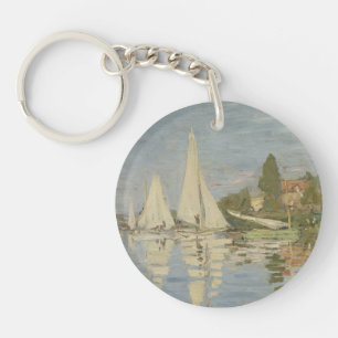 Regatta's bij Argenteuil, Olie Schilderij, Claude  Sleutelhanger