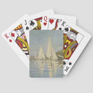 Regatta's bij Argenteuil, Olieverfschilderij, Clau Pokerkaarten