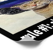 Regel # 1 altijd baas grappige kat meme poster (Hoek)