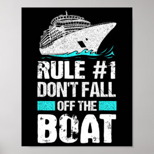 Regel #1 Herfst niet van het bootcruiseschip Vacat Poster