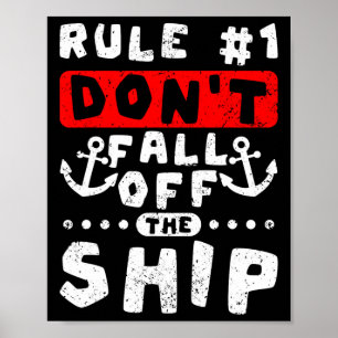 Regel 1: Herfst niet van het cruiseschip Poster