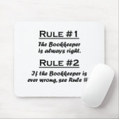 Regel boekhouder muismat (Met muis)