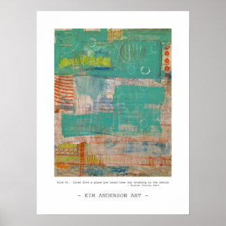 Regel nummer 1 abstracte kunst poster