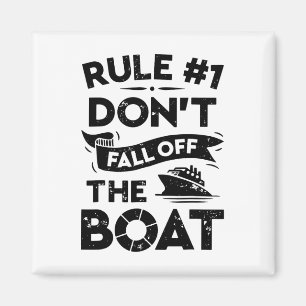 Regel nummer 1 Herfst niet van de boot Funny Ship  Magneet
